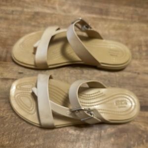 Croc, sandals, gently used